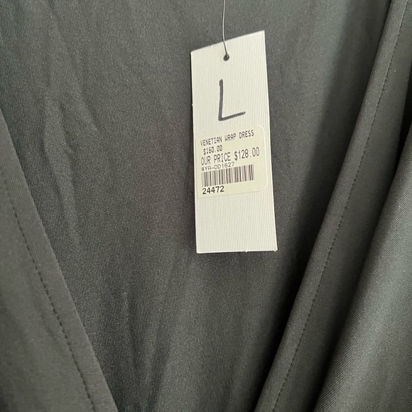 Black Jersey Wrap Dress - Never Worn Tags On! - Picture 2 of 2